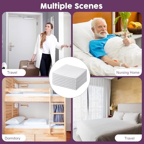 Shimeyao 24 Pcs Zippered Pillow Protectors White Standard Size