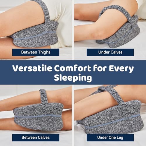 Cooling Memory Foam Knee Pillow for Side Sleepers