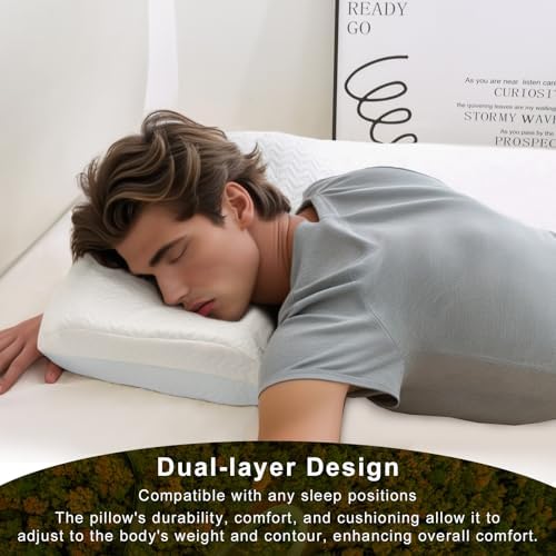 Vekkia Travel Pillow with Carry Bag and Washable Cover