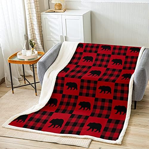 Feelyou Bear Throw Blanket Christmas Theme 1