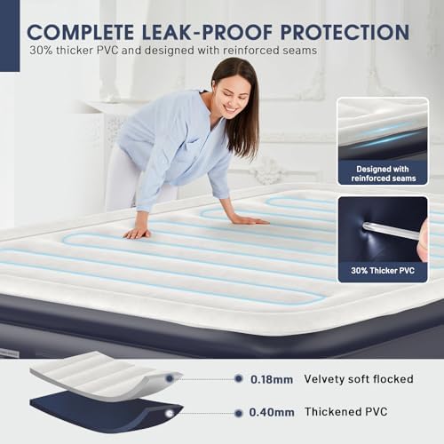 DIVON Queen Air Mattress with Built-In Pump