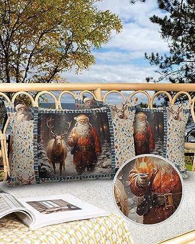 Waterproof Pillow Protector 2 Pack with Zipper Deer Design