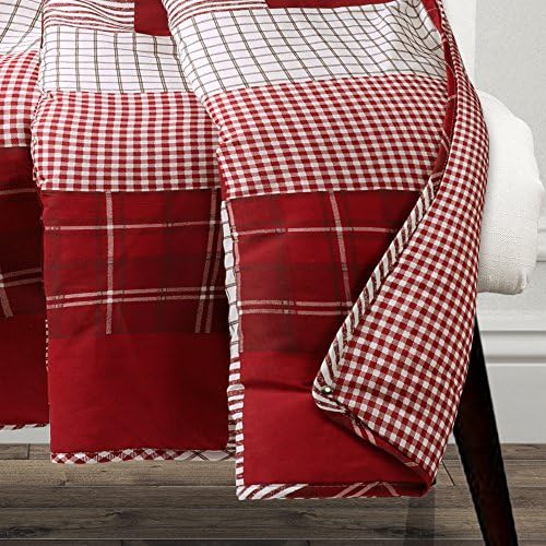Lush Decor Greenville Throw Red 60x50
