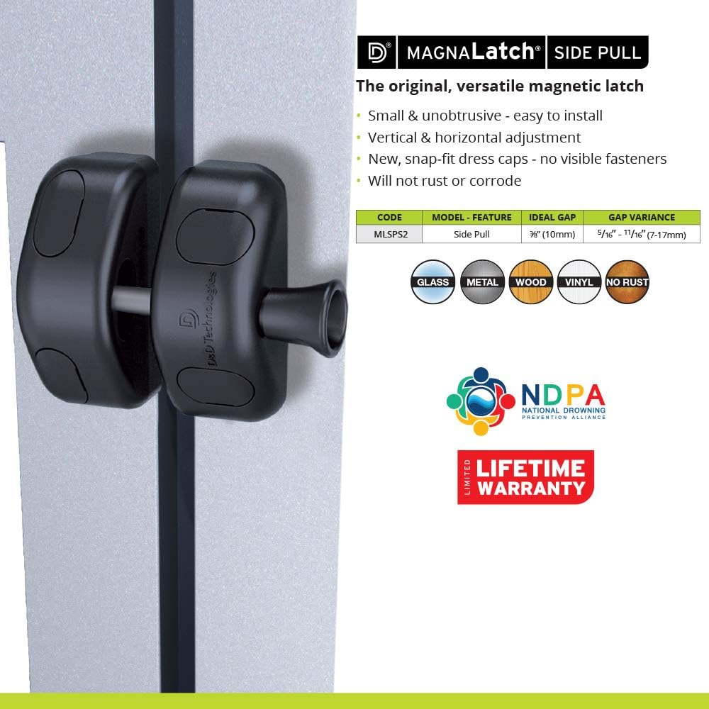 DD Technologies Magnetic Gate Latch for Home Yards
