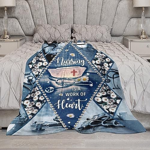 Soft Flannel Nursing Blanket with Cow Print for Adults and Kids