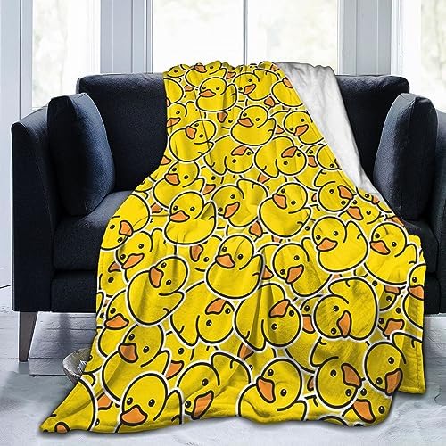 Cute Duck Blanket Flannel Fleece Throw for Kids Bedroom
