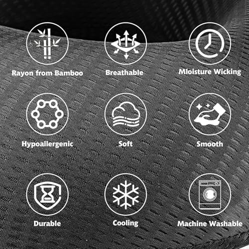 Gjinxi U-Shape Neck Pillow Cover - Washable Travel Pillow Case for Airplane