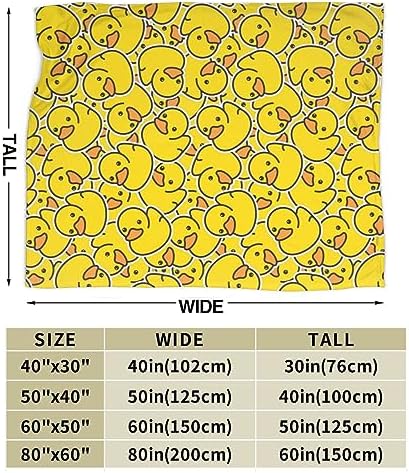 Cute Duck Blanket Flannel Fleece Throw for Kids Bedroom