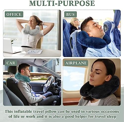Sintuff 4-Piece Inflatable Travel Pillow Set