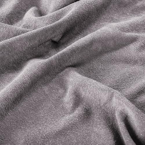 Wakefit Waterproof Terry Cotton Pillow Protectors Set of 2 Grey
