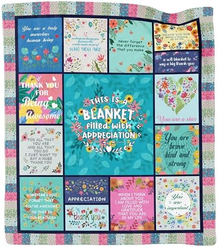 Akoigun Thank You Blanket for Women 60x50 Inches 1