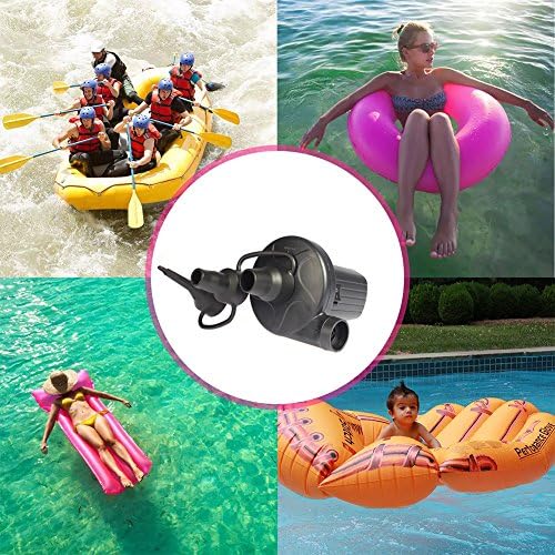Sanipoe Electric Air Pump with 3 Nozzles and Dual Power
