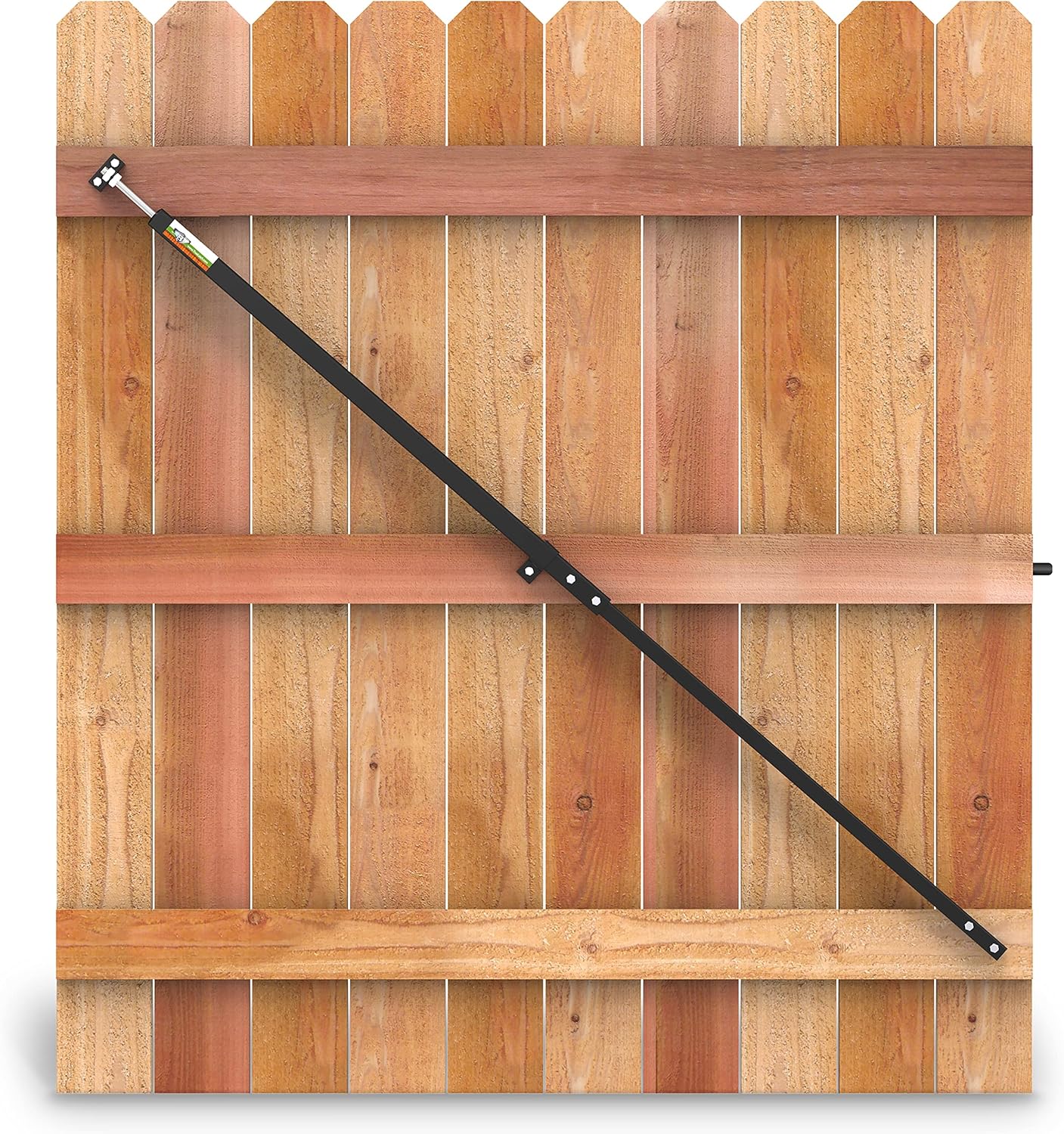 TRUE LATCH 6 Telescoping Gate Brace - Anti-Sag Easy Installation Durable Privacy Fence Kit